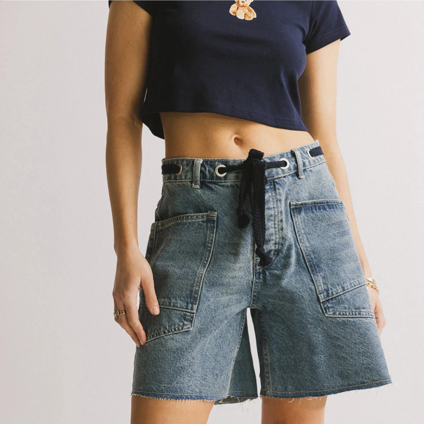 Adi Original Cotton Denim Shorts