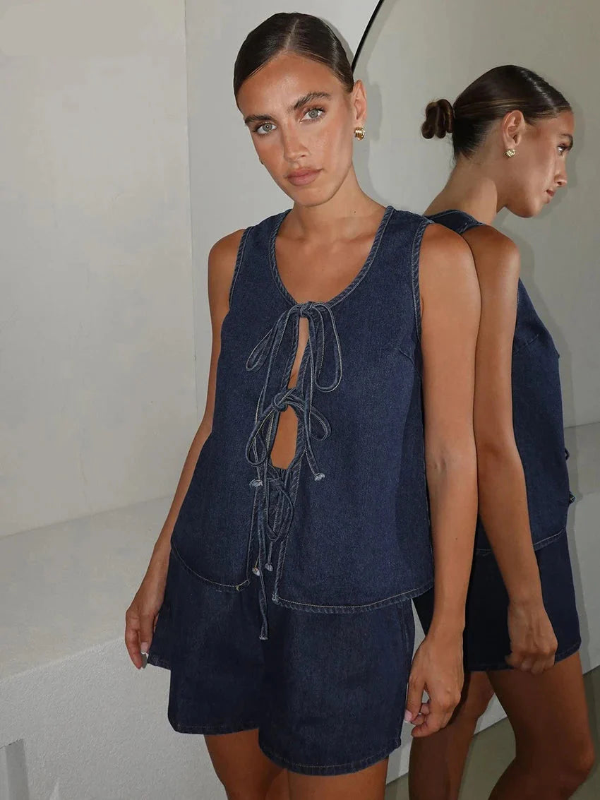 Valeria Denim Ensemble