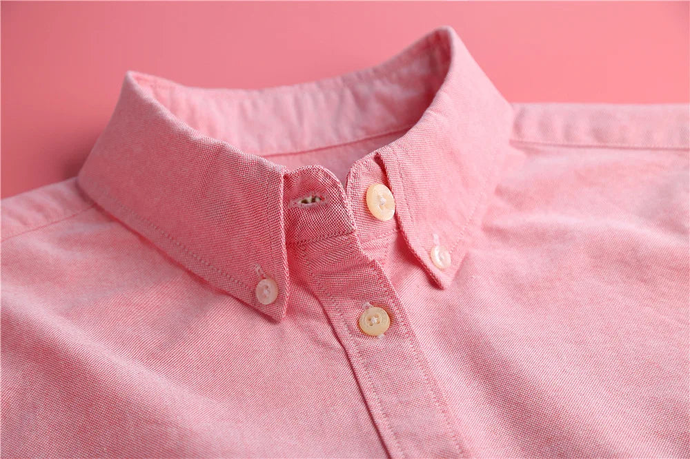 Pastel Oxford Elegant Blouses
