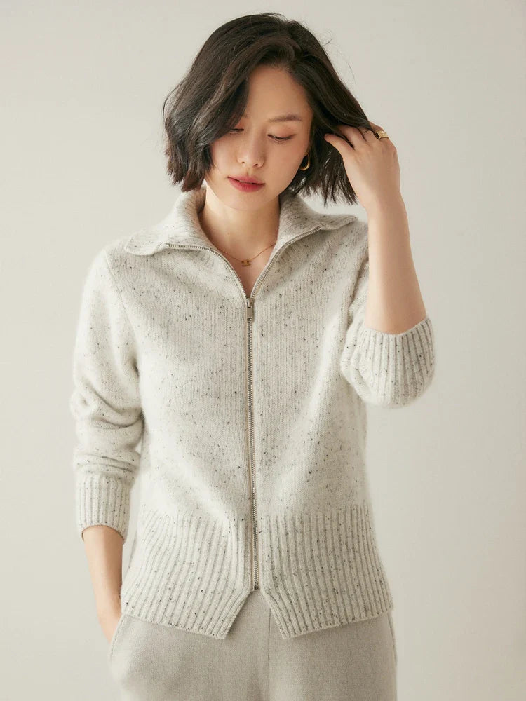 Ashmont Cashmere Zip Cardigan