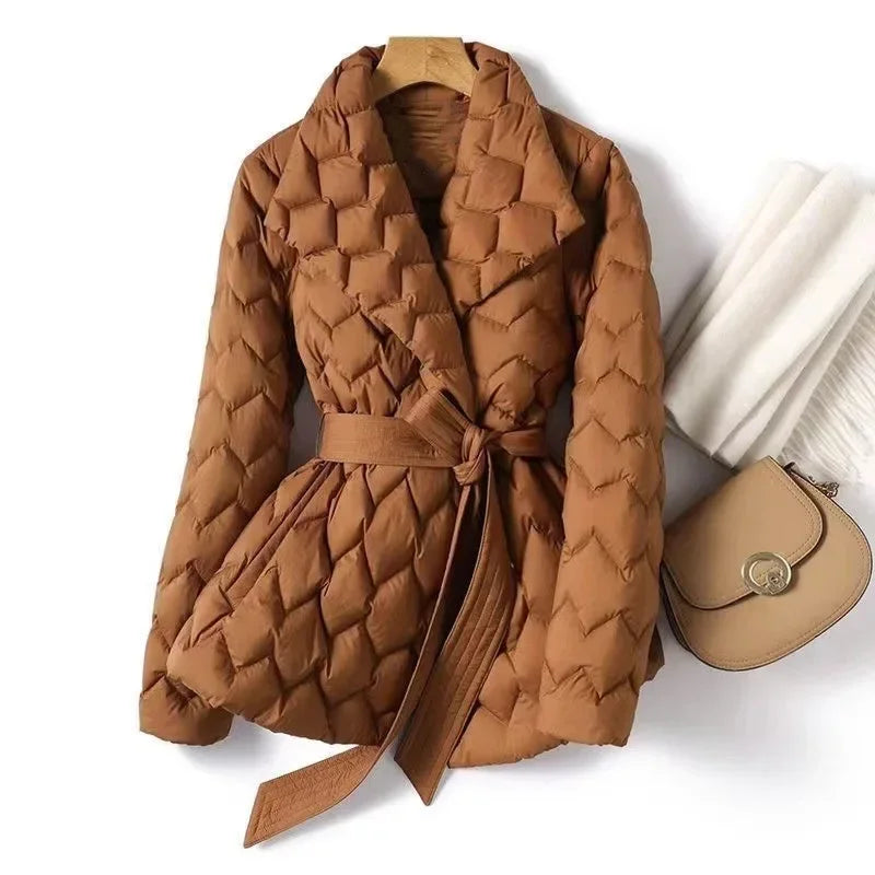 Marlow Quilted Wrap Coat