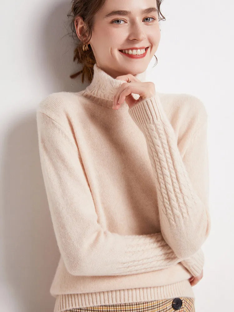 Valentina 100% Merino Turtleneck