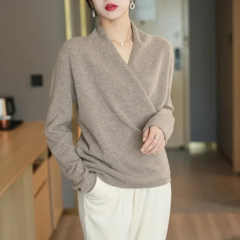 Serene V-Neck Knit Sweater