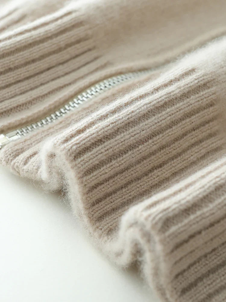 Glädje Classic Cashmere Zipup Hoodie