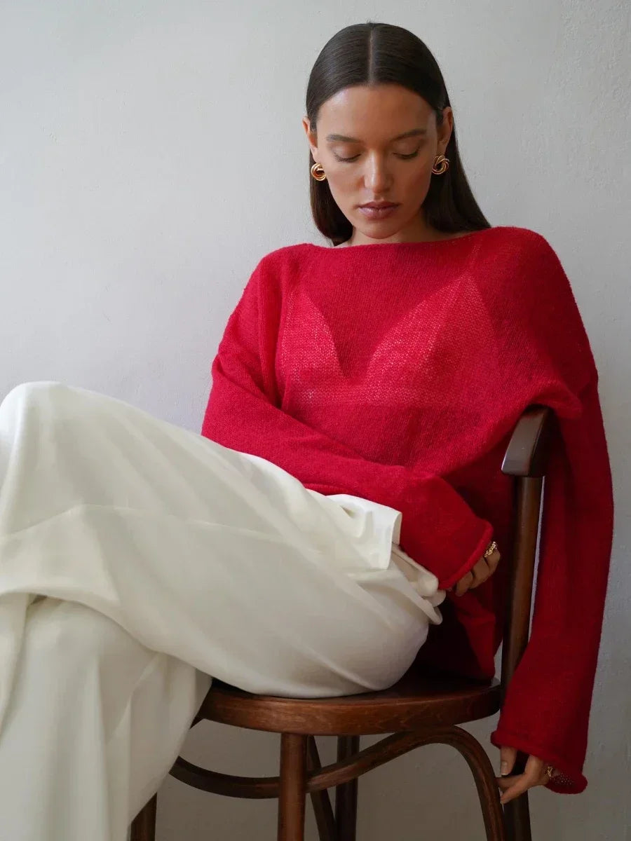 Liora Relaxed Crewneck Sweater