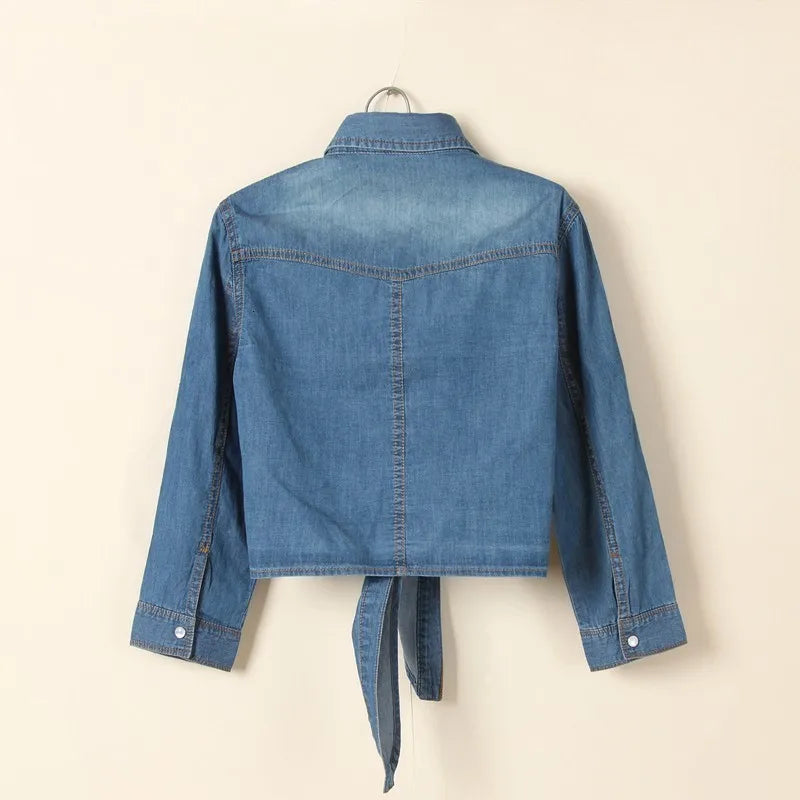 Cool Summer Denim Crop-Top