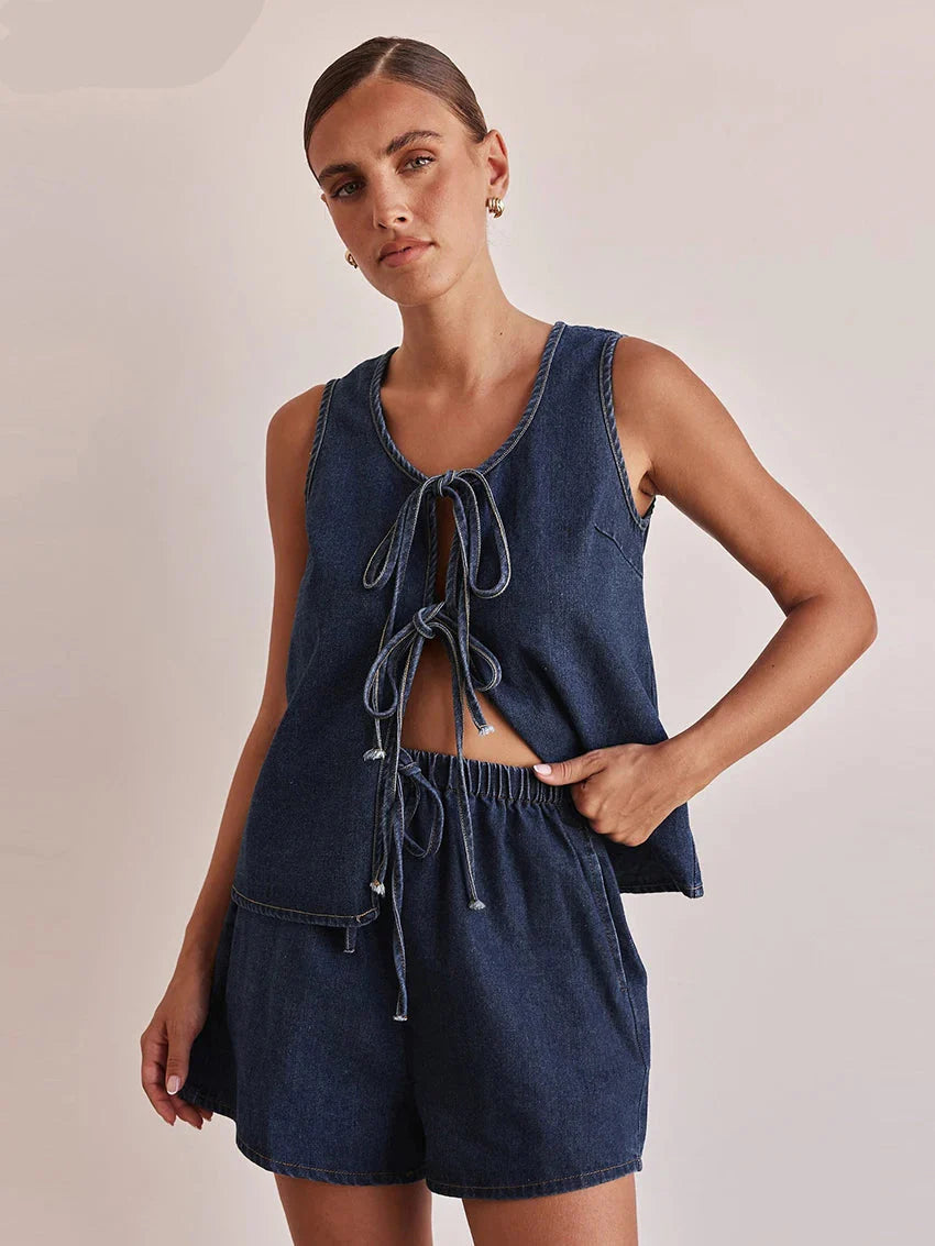 Valeria Denim Ensemble