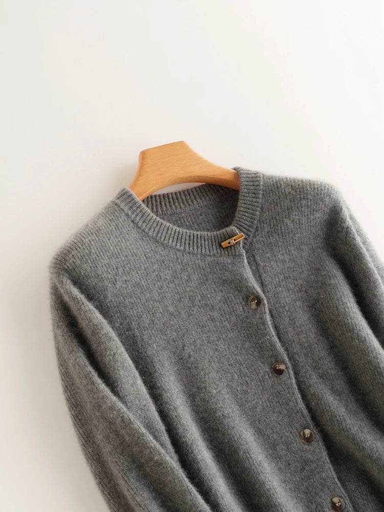 Florence Cashmere Button Cardigan