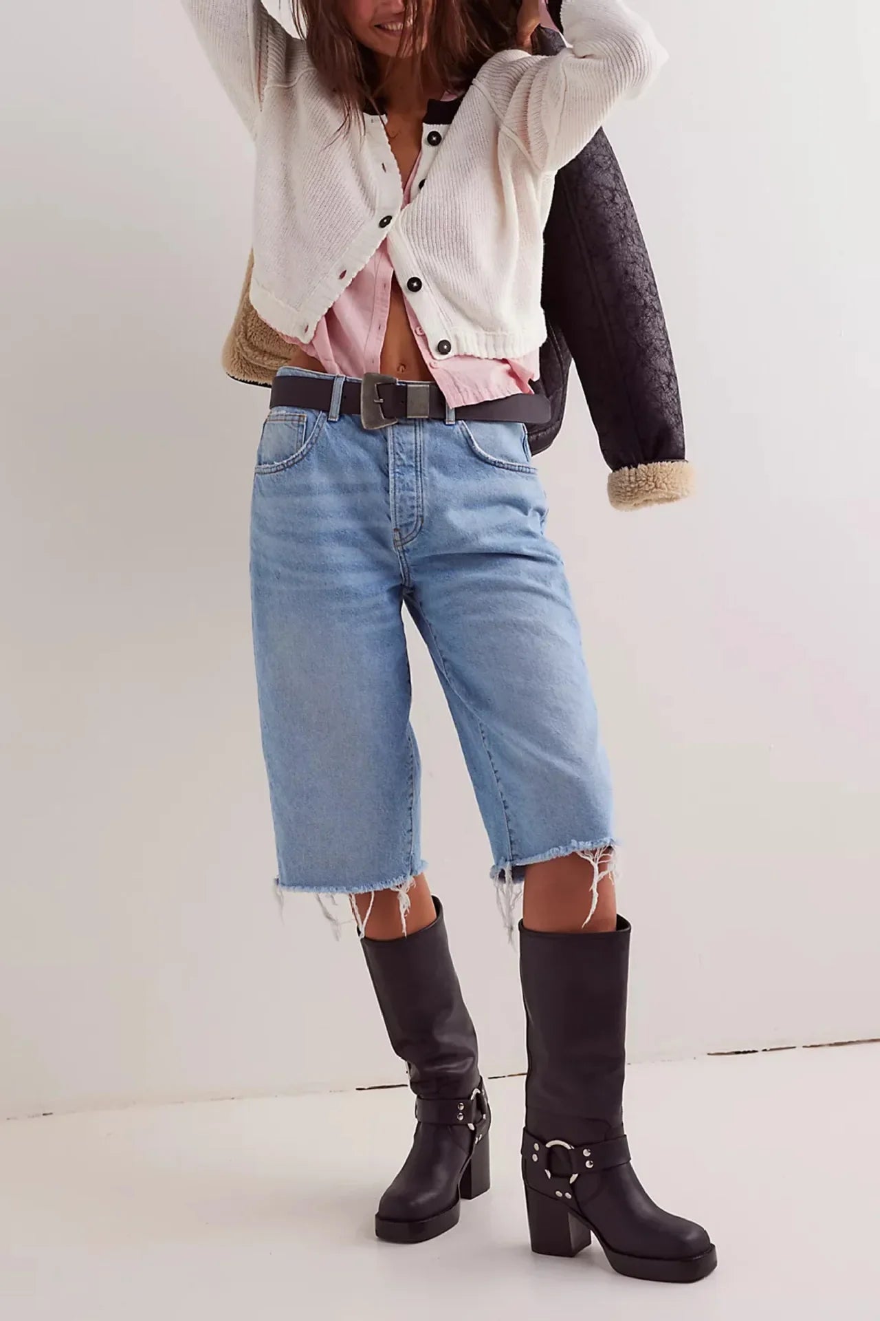 Ardene Cropped Button Cardigan