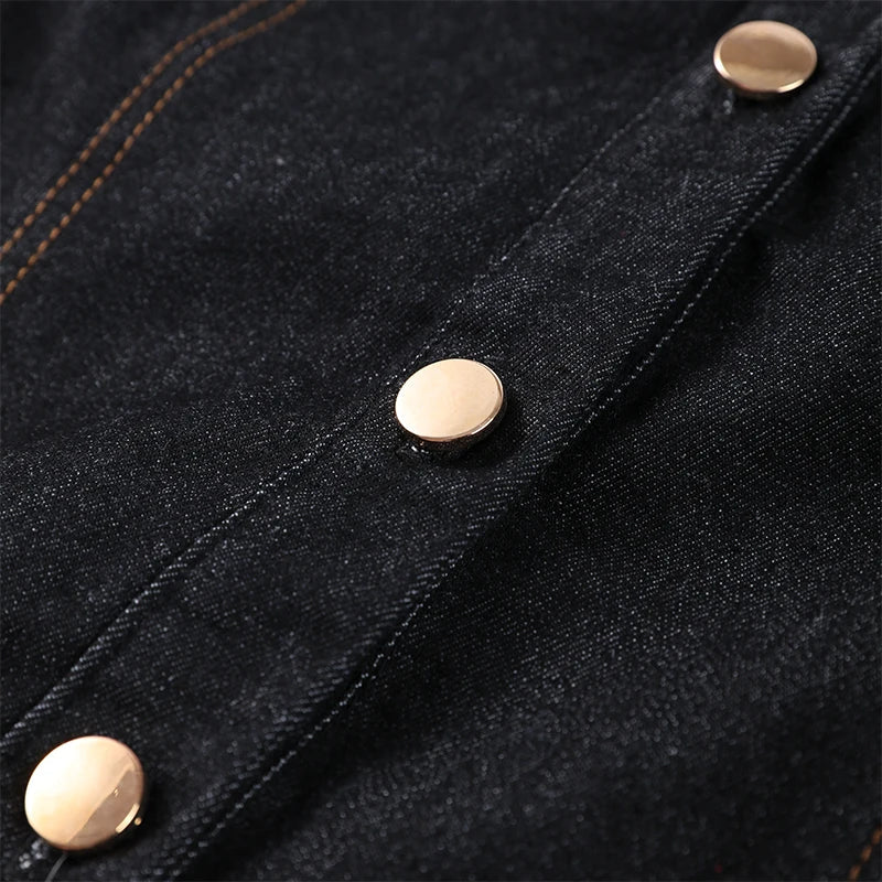 Marenza Button Denim Set