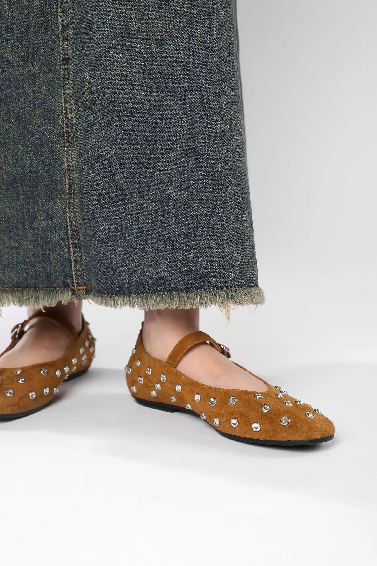 Evelyn Studded Mary Janes