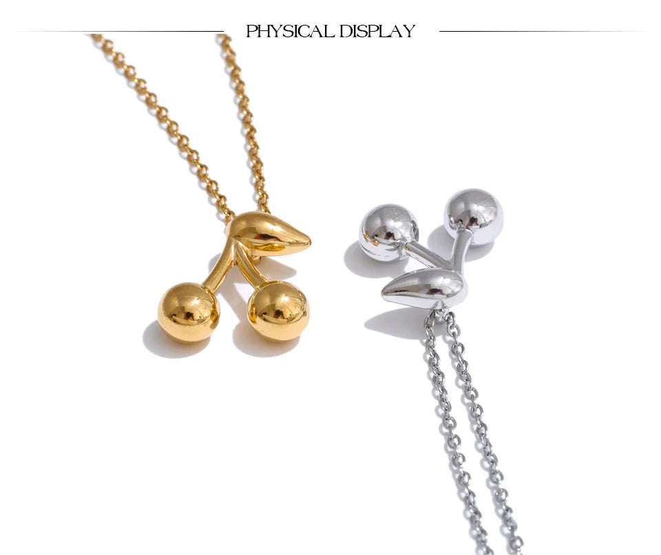 Miroir Cherry Pendant Necklace