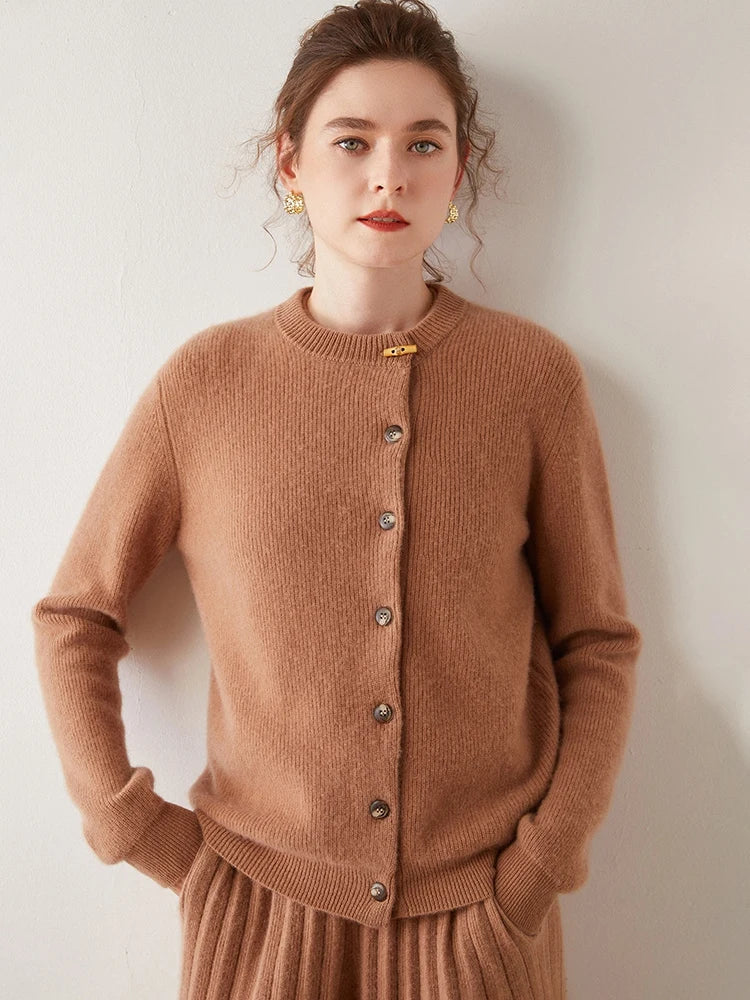 Florence Cashmere Button Cardigan