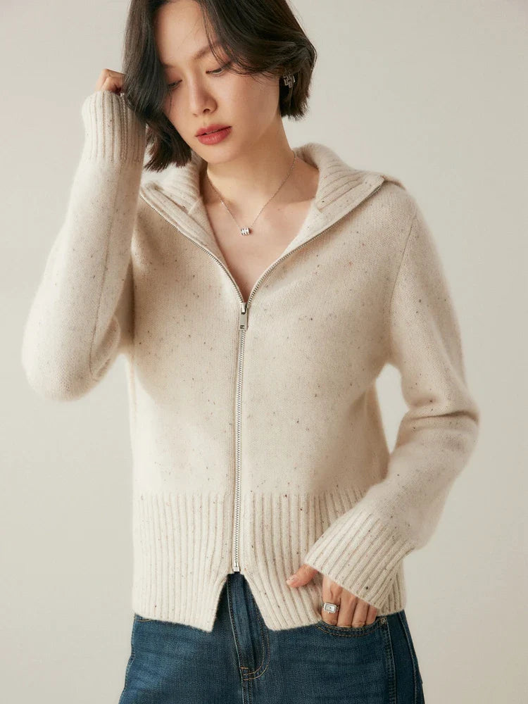 Ashmont Cashmere Zip Cardigan