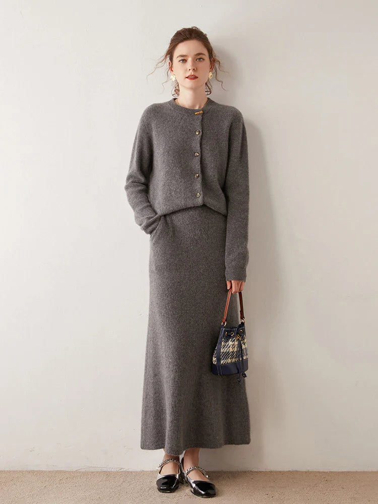 Florence Cashmere Button Cardigan