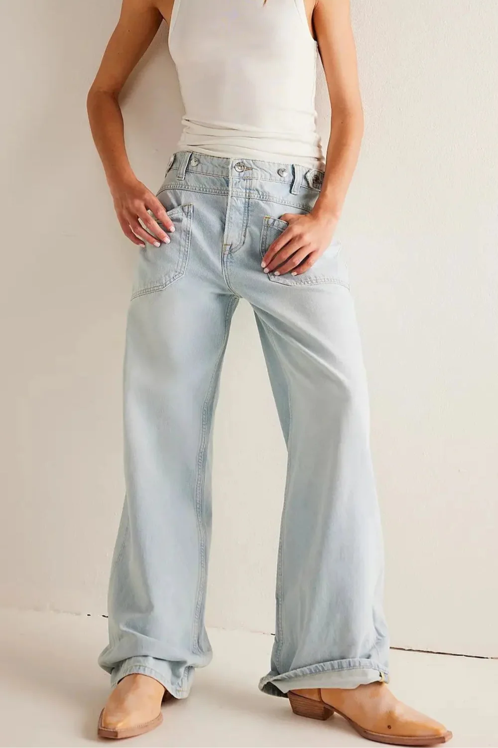 Candace High-Waist Wide-Leg Denims