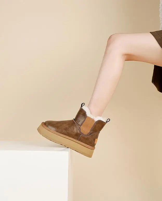 Women's Holmstead Leather Fur Boots