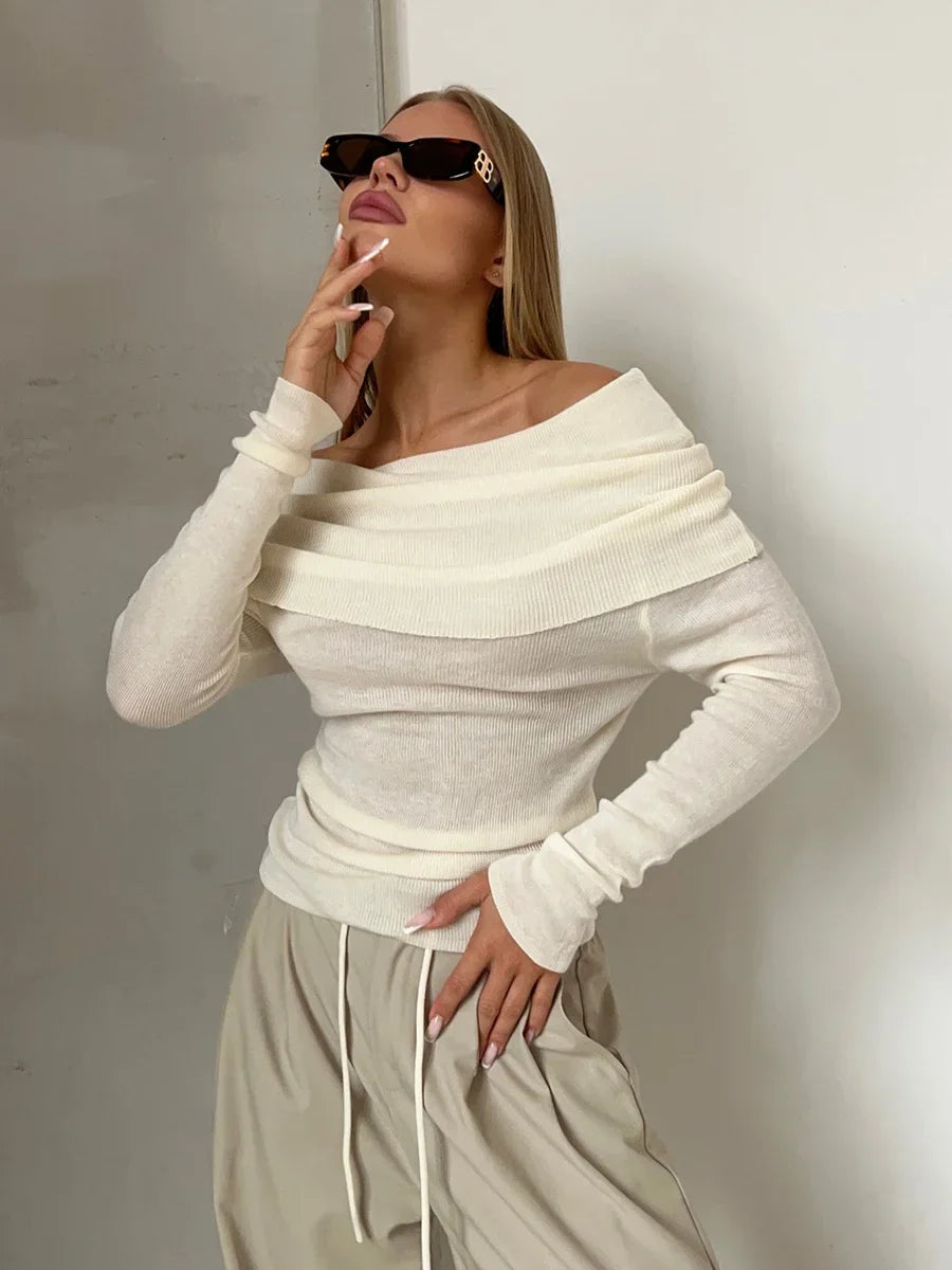 Orvieto Off-Shoulder Knit Top