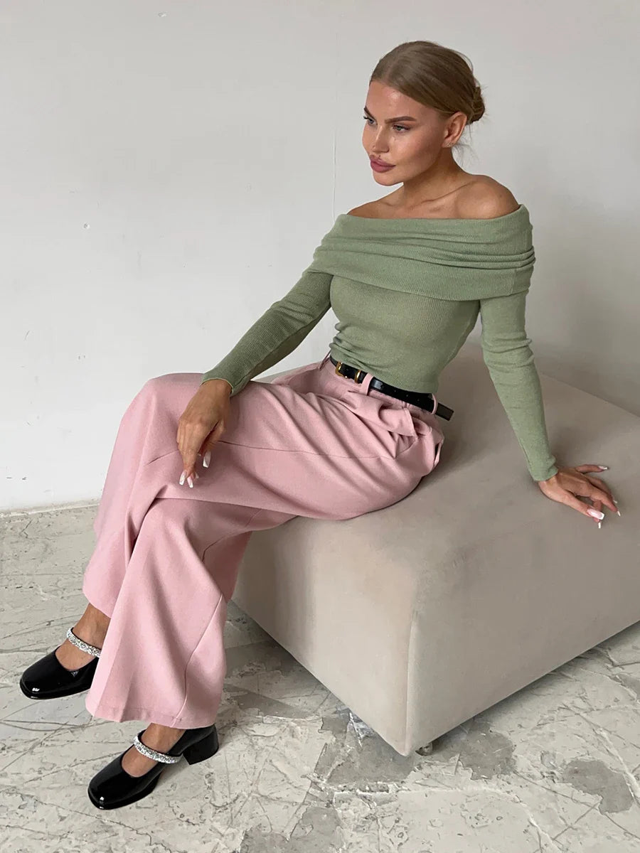 Orvieto Off-Shoulder Knit Top