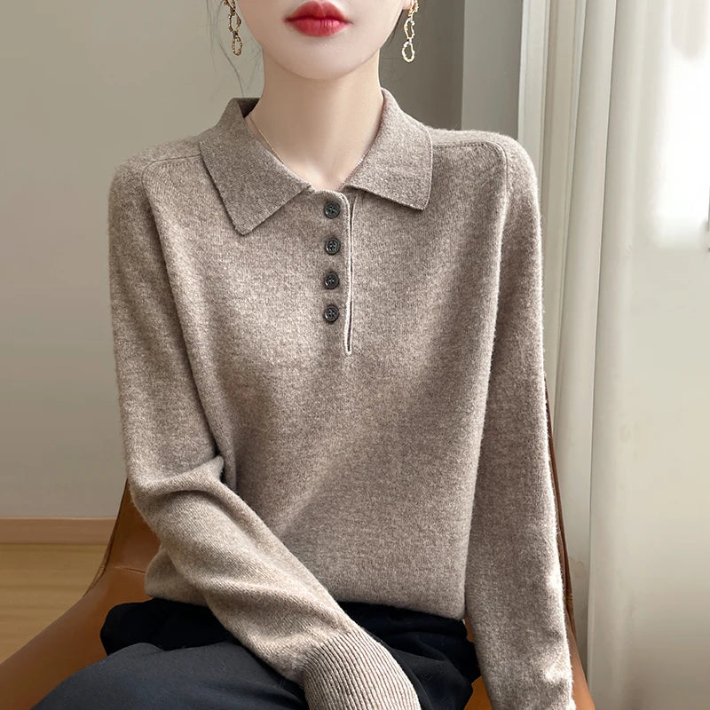 West Village Wool Polo Sweater