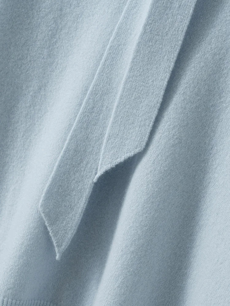 Selene Scarf-Collar Cashmere Pullover