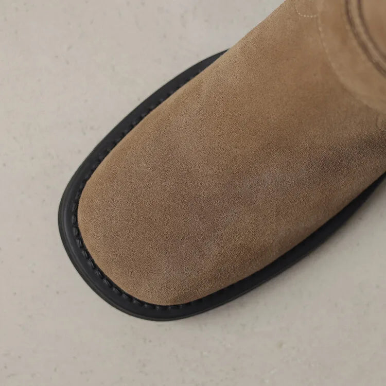 Blackthorn Suede Buckle Boots