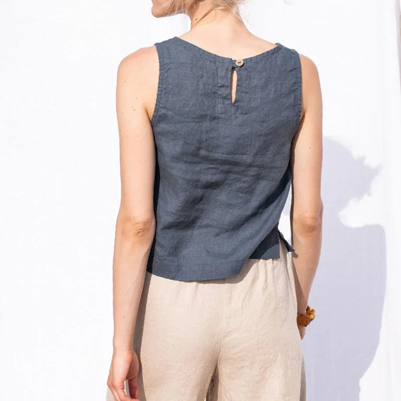 Marinette Linen Tank