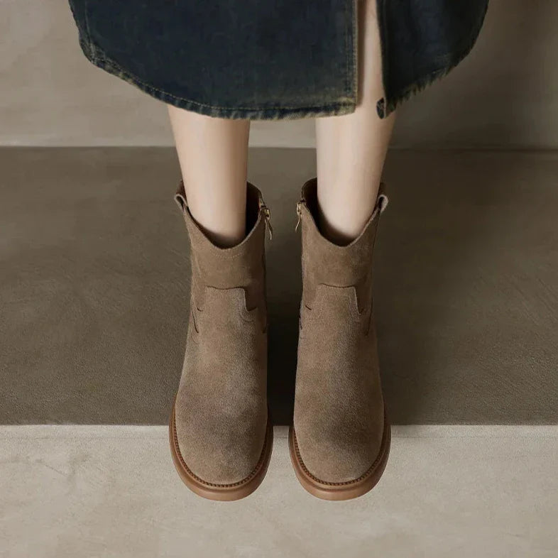 Women's Altus Zipper Leather Boots