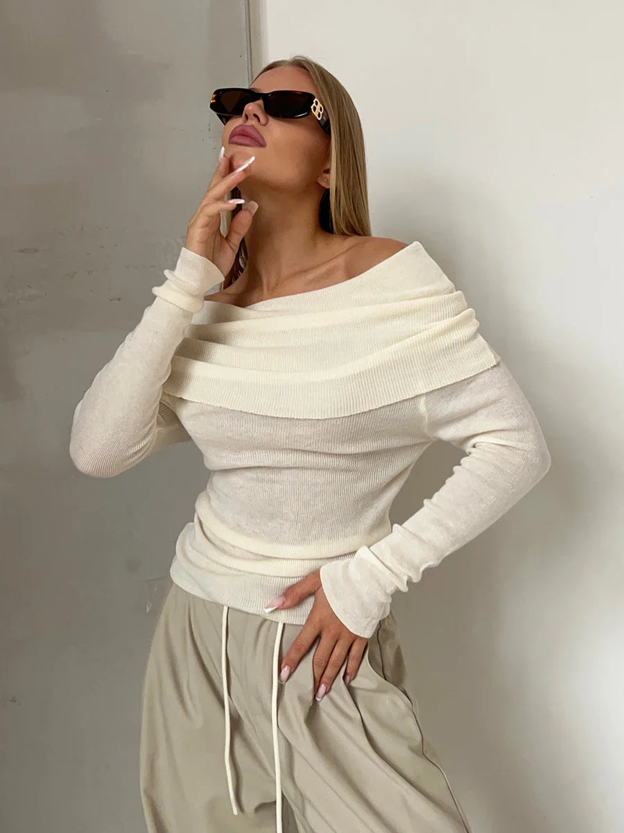 Orvieto Off-Shoulder Knit Top