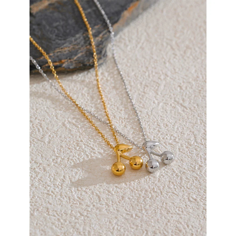 Miroir Cherry Pendant Necklace