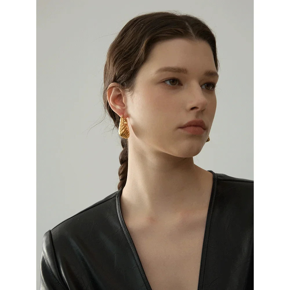 Arlen Geometric Bold Hoop Earrings