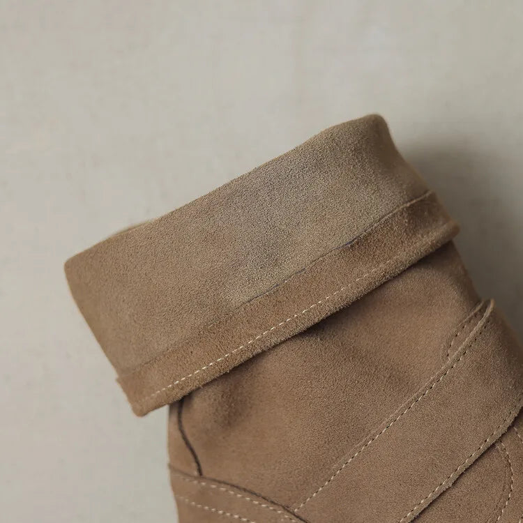 Blackthorn Suede Buckle Boots