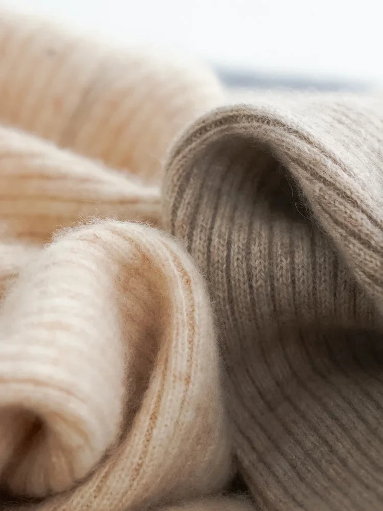Wool Knitted Wide Leg Pants