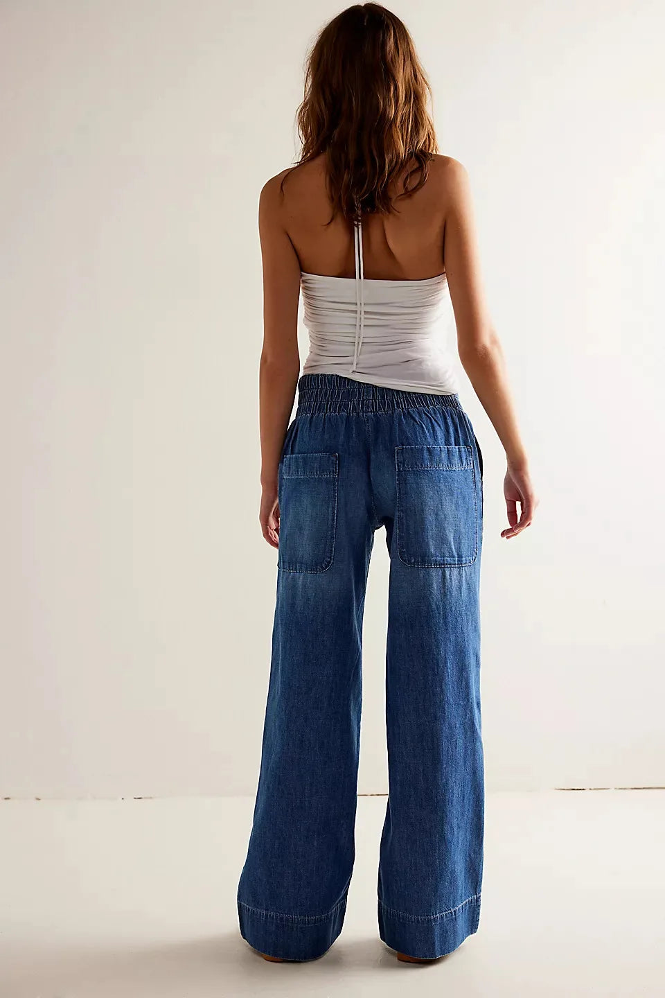 Audrey Wide-Leg Denim Jeans