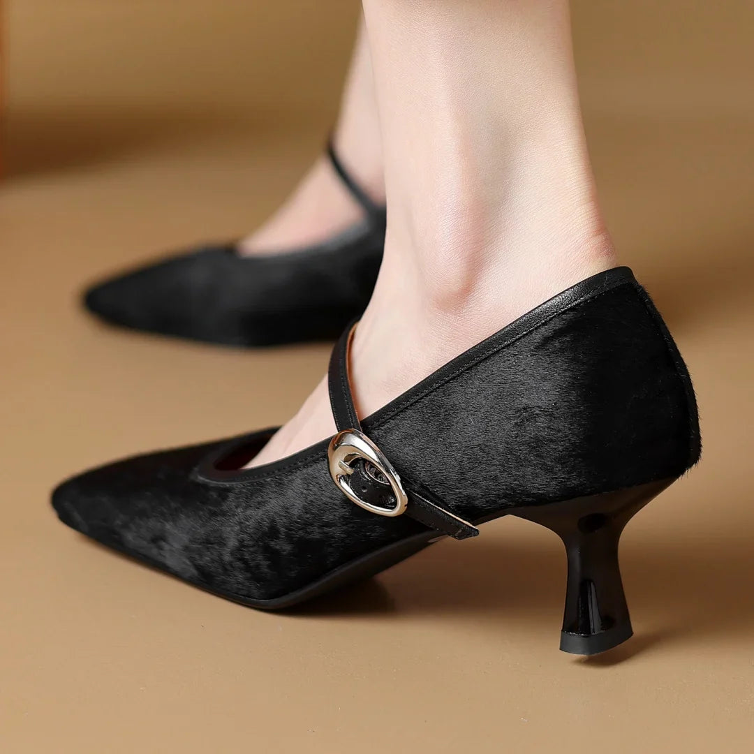 Leopards Step Mid-Heels