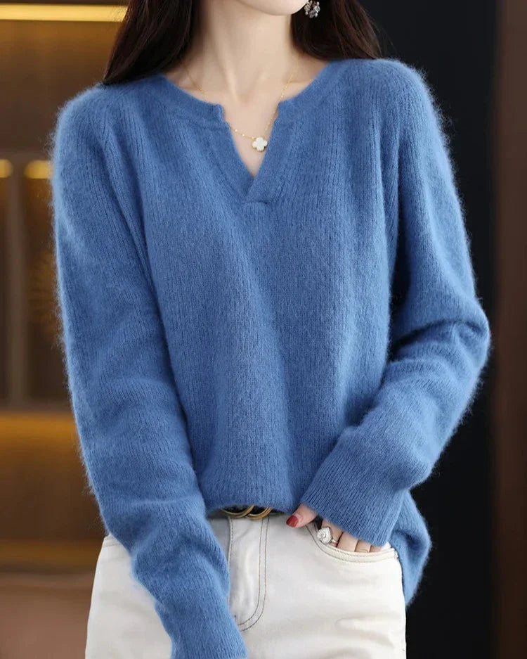 Brushed Mink Wool Pullover