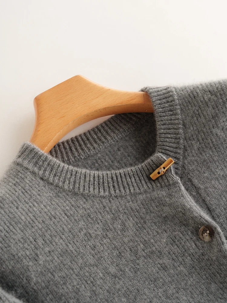 Florence Cashmere Button Cardigan