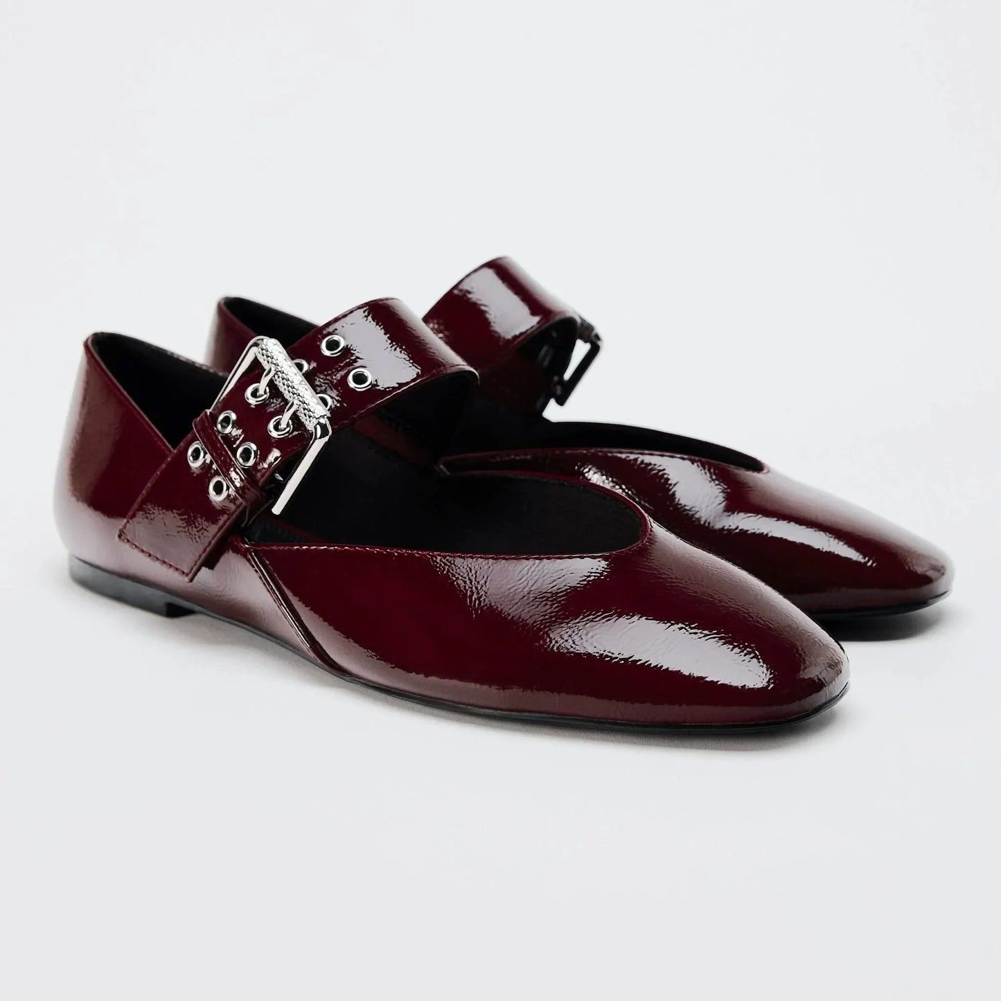 Liora Leopard Mary Jane Flats