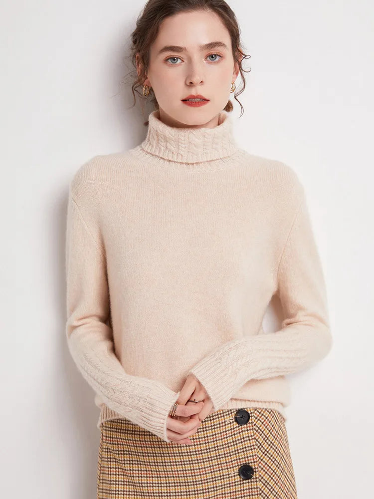 Valentina 100% Merino Turtleneck