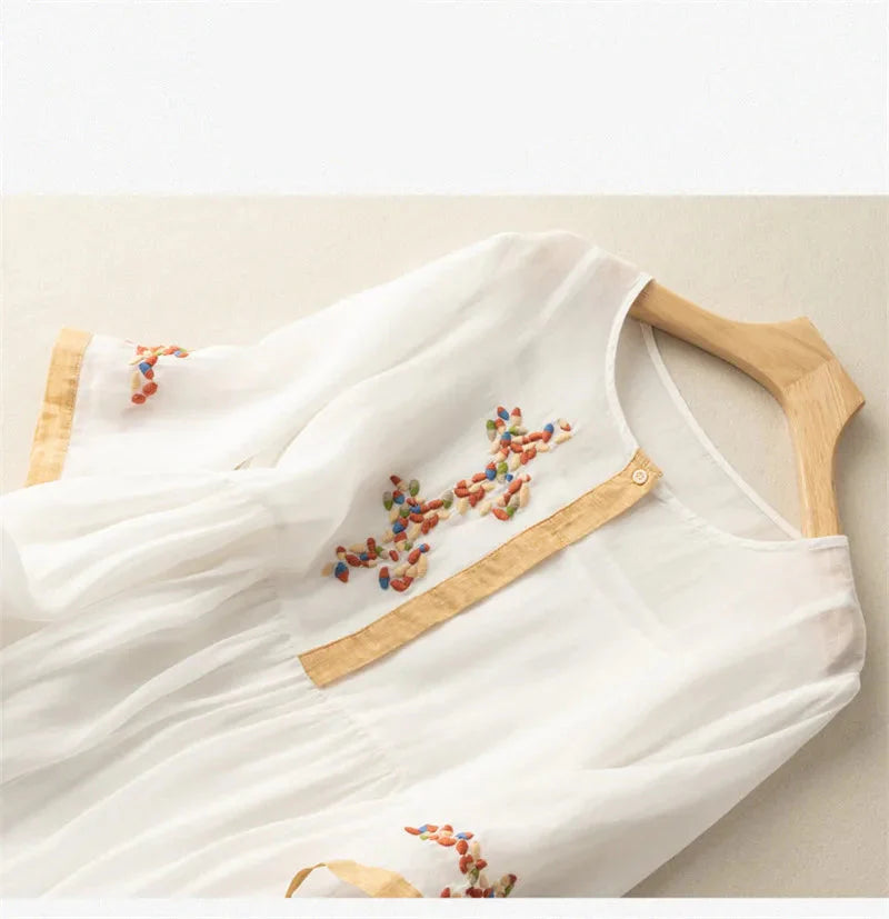Elowen Linen Midi Dress