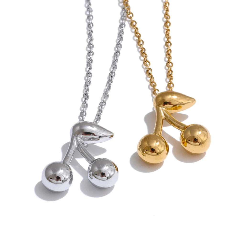 Miroir Cherry Pendant Necklace