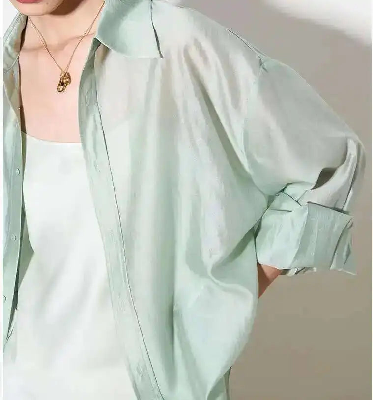 The Flowing Silk Poplin Blouse
