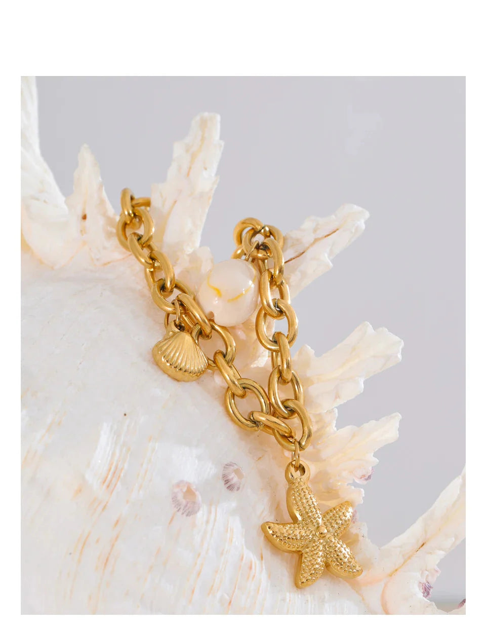 Marée Gold Chain Starfish Bracelet