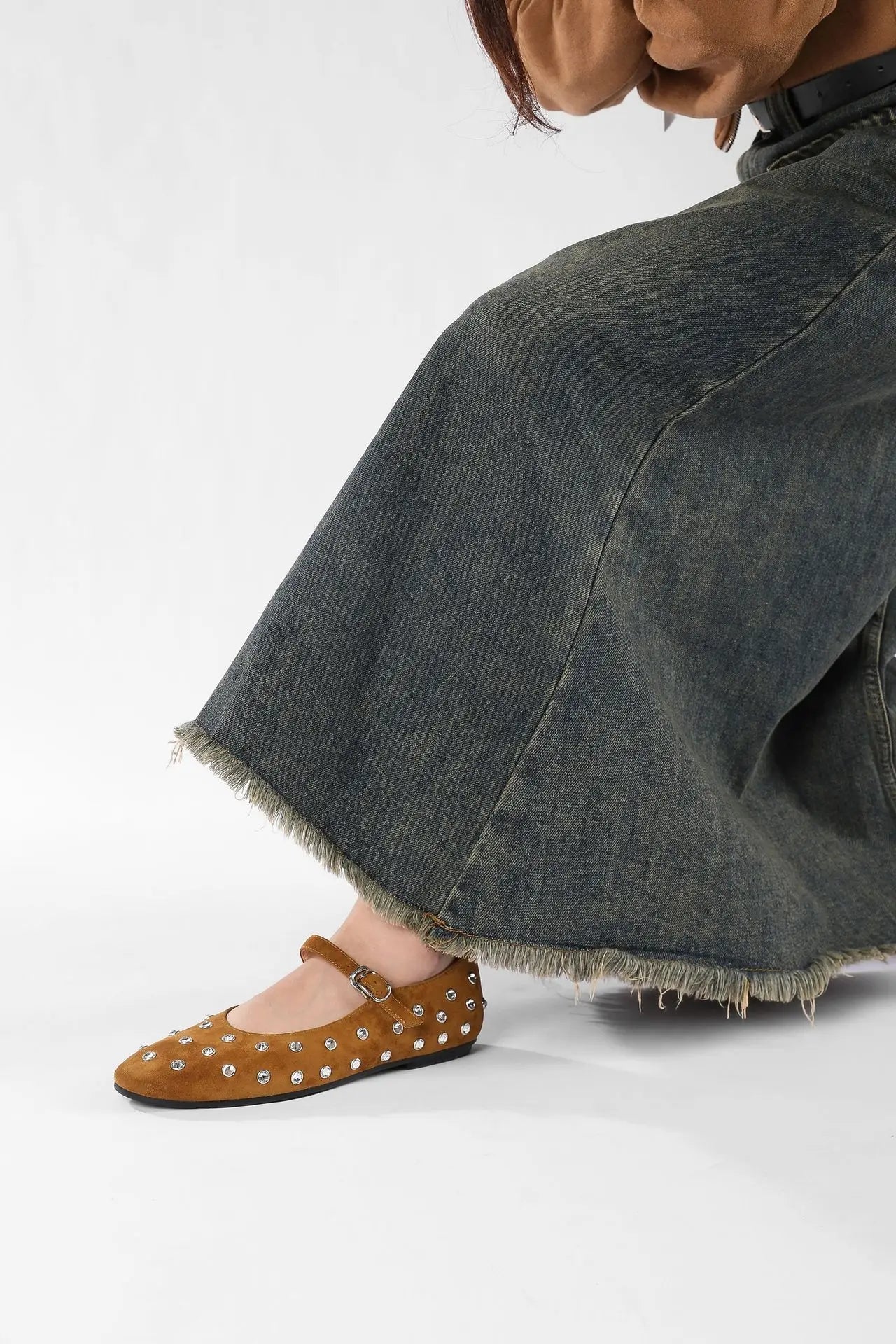 Evelyn Studded Mary Janes