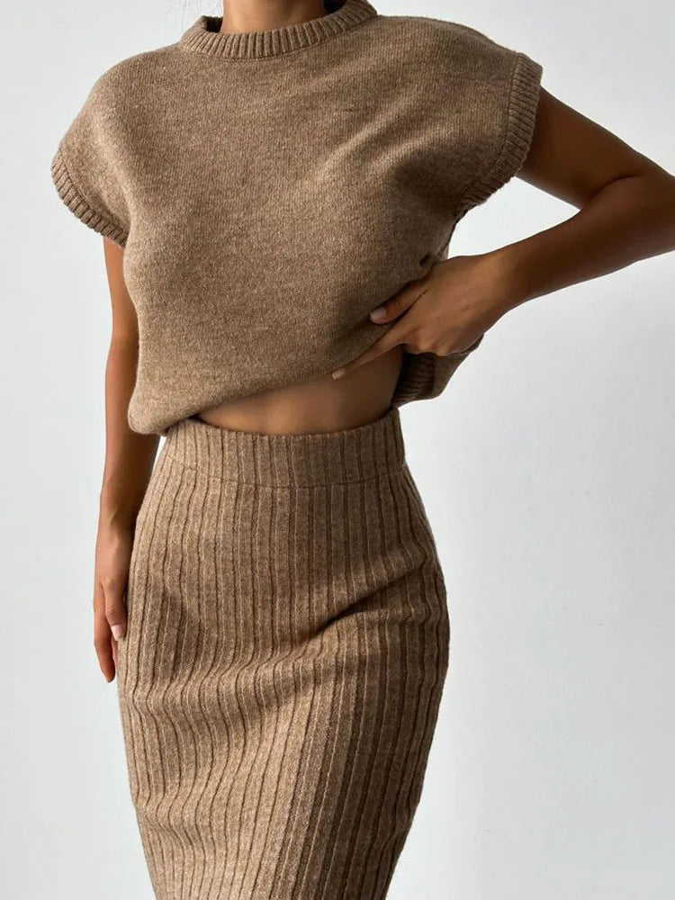 Maratea Coastal Rib Sleeveless Set