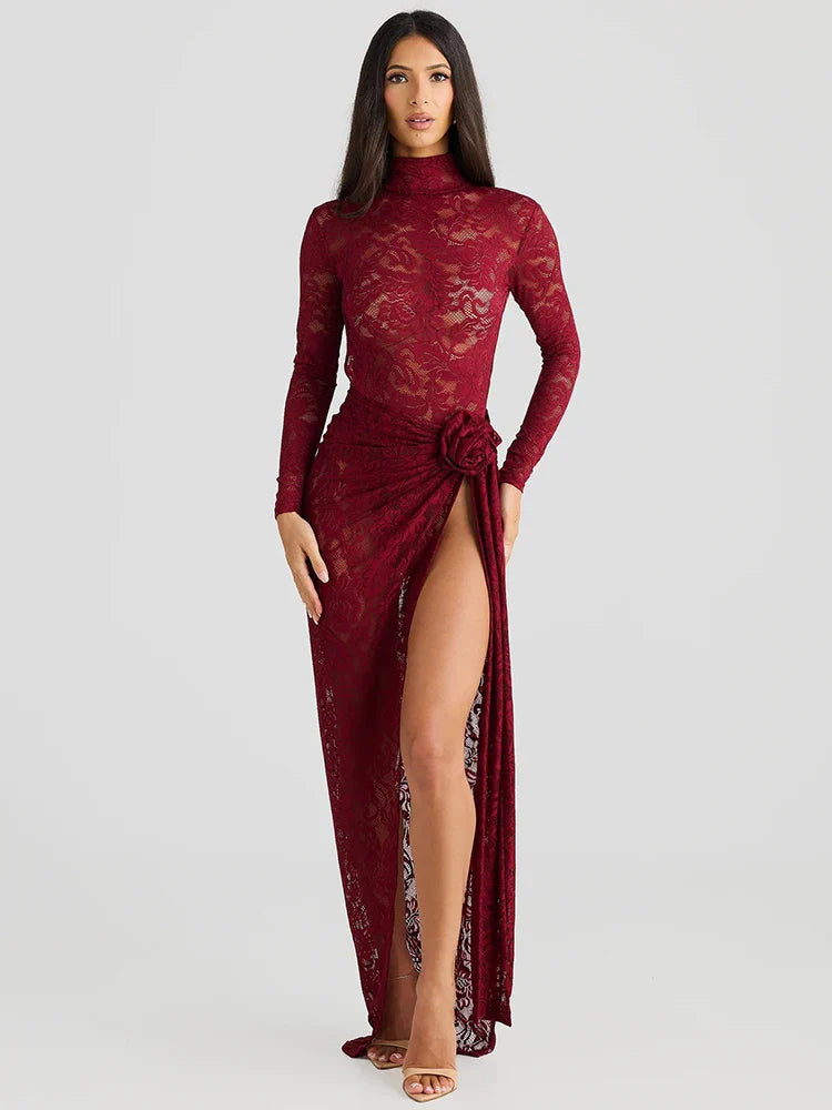 Enchantress Lace Bodycon Slip Dress