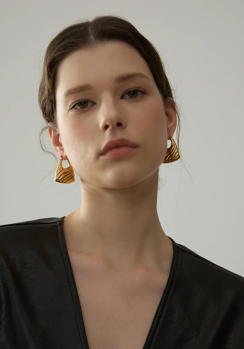 Arlen Geometric Bold Hoop Earrings
