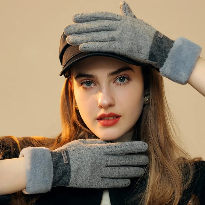 Plush Suede Touch Gloves