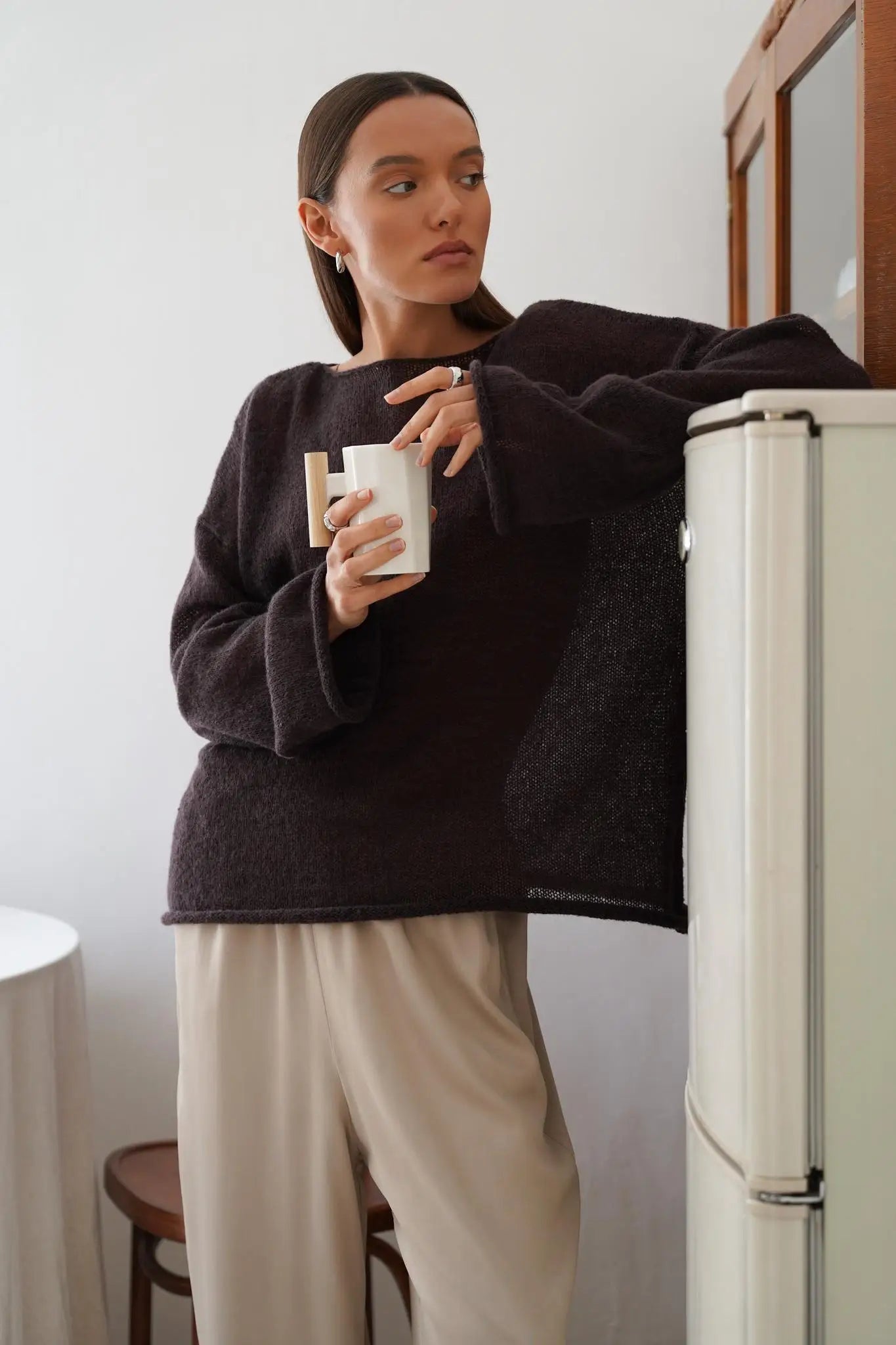 Liora Relaxed Crewneck Sweater