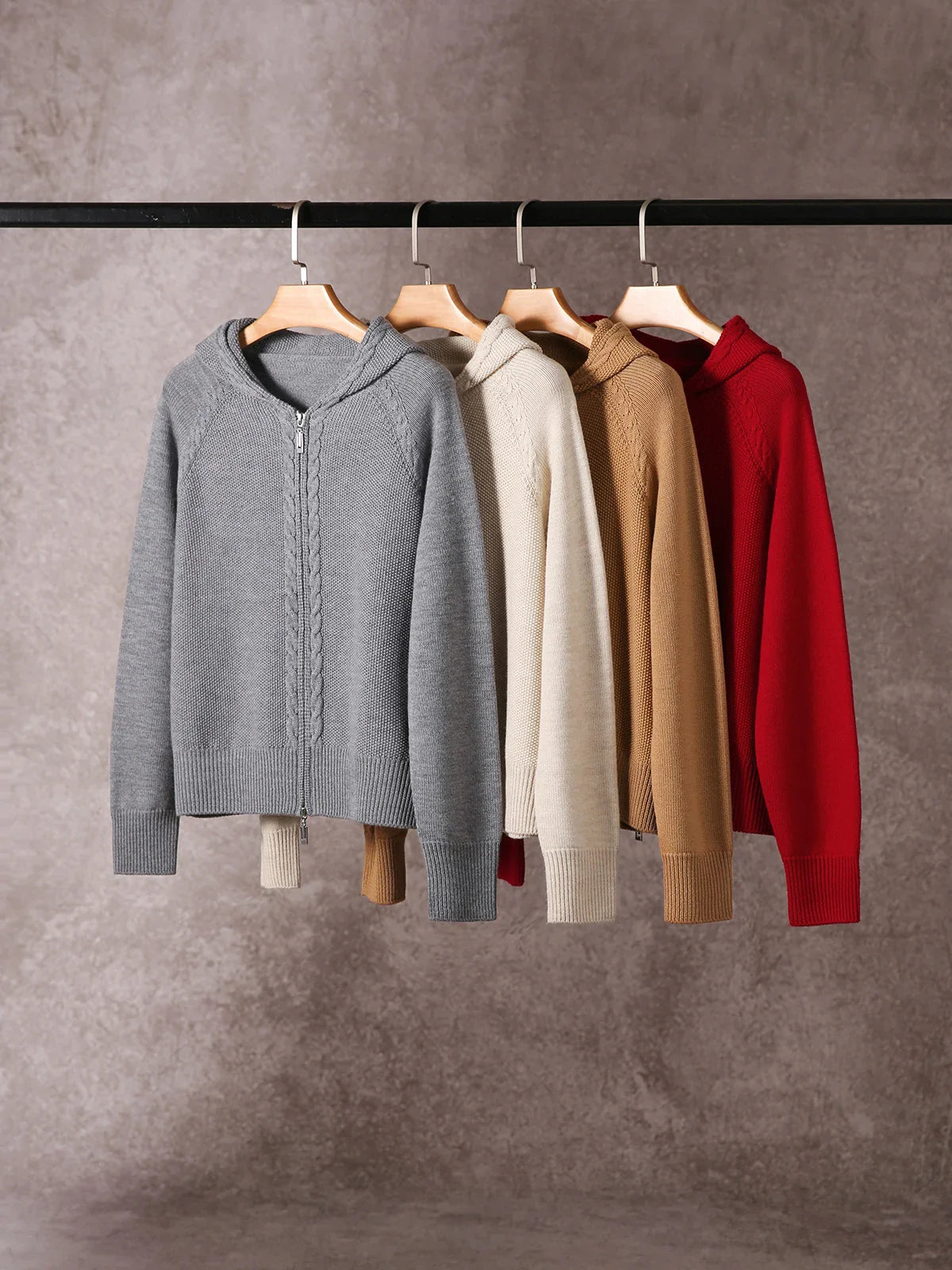 Elinsborg Cashmere Hooded Cardigan